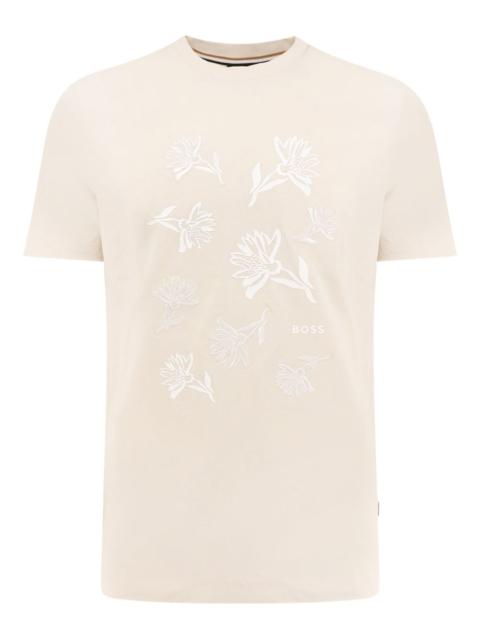 BOSS embroidered short-sleeve T-shirt