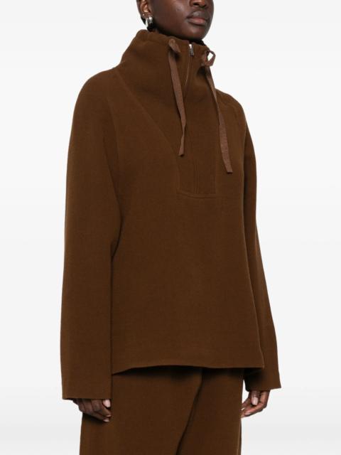 Studio Nicholson Studio Nicholson Quarter-zip Drawstring Sweatshirt