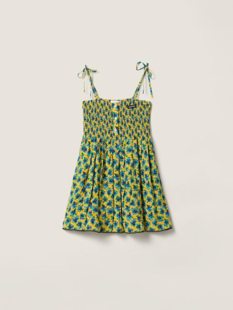 Miu Miu Crêpe de chine mini-dress