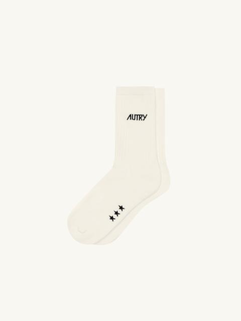 AUTRY SOCKS WITH JACQUARD LOGO UNISEX
