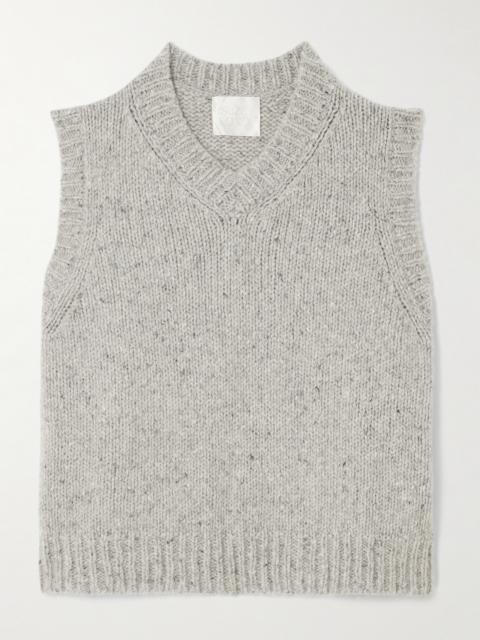SUZIE KONDI Nico Cropped Cashmere Sweater Vest