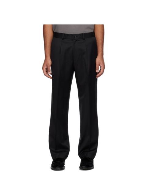 N.Hoolywood Black Belted Trousers | REVERSIBLE