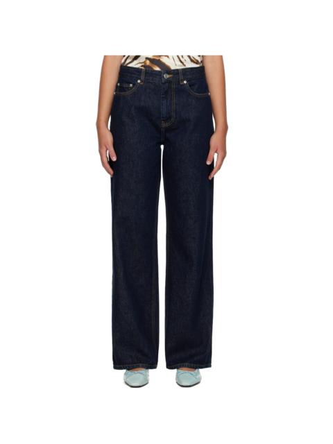 GANNI Navy Izey Jeans