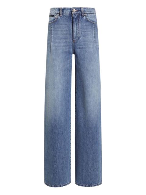 Dolce & Gabbana pleat-detail jeans