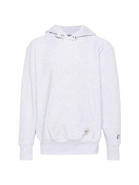 logo-embroidered hoodie