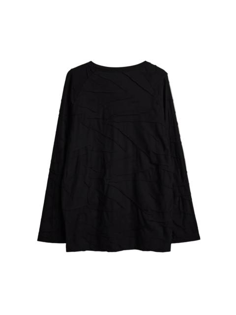Y-3 PLATFORM OVERSIZED LONG SLEEVE TEE - BLACK