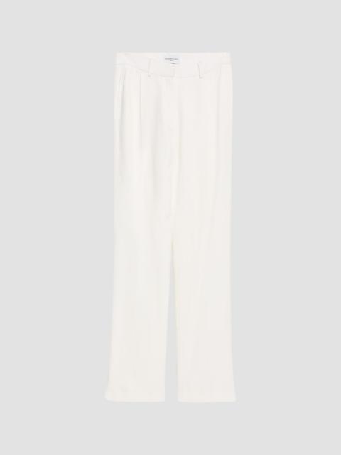 BRANDON MAXWELL Women's The Irving Double Crepe Straight-Leg Trousers - Ivory