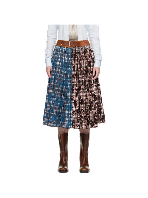 Chopova Lowena Multicolor Lockhart Carabiner Midi Skirt