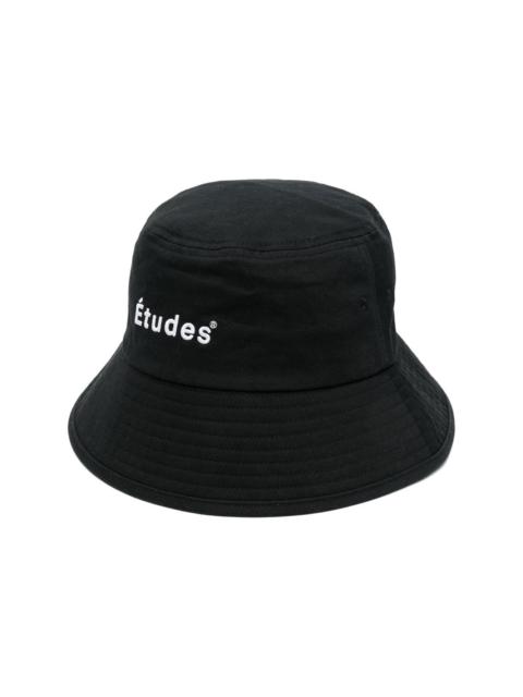 logo embroidered bucket hat