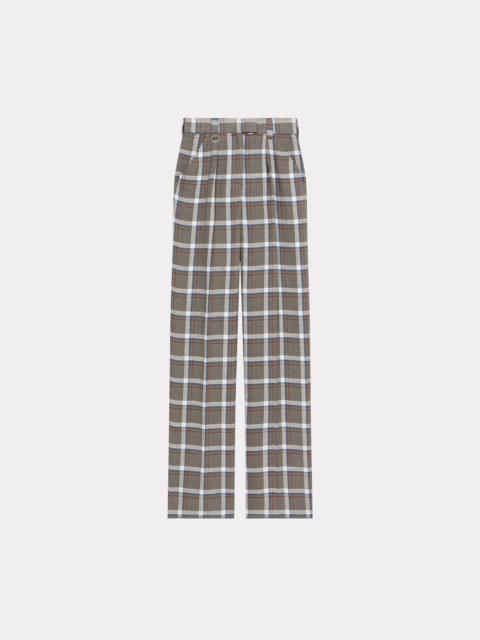KENZO Flared checked trousers