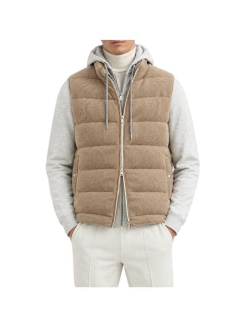 Brunello Cucinelli Wool Padded Jacket "Brown" BRUN2258