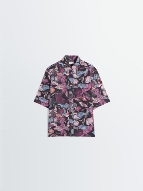 Lemaire SHORT SLEEVE SHIRT IN FLORAL PRINTED COTTON