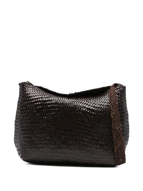 DRAGON DIFFUSION Dragon Diffusion Santa Marta Woven-leather Shoulder Bag