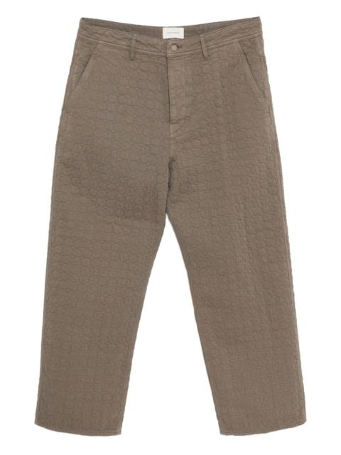 Craig Green circle-quilted trousers