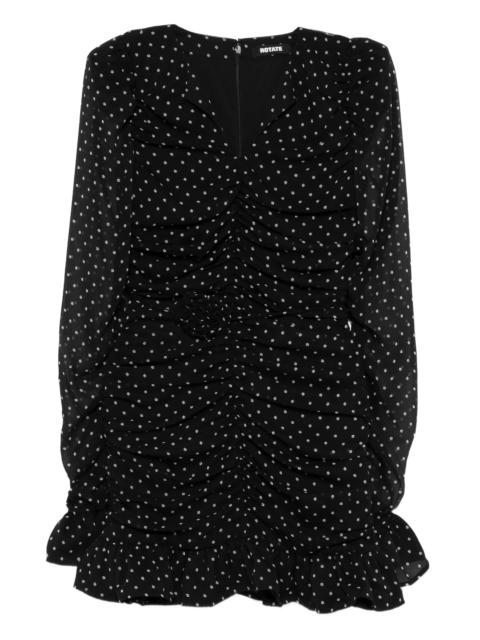 Rotate Floral-dot Mini Dress