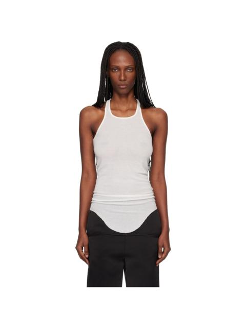 Rick Owens Off-White Temple Basic Rib Tank Top
