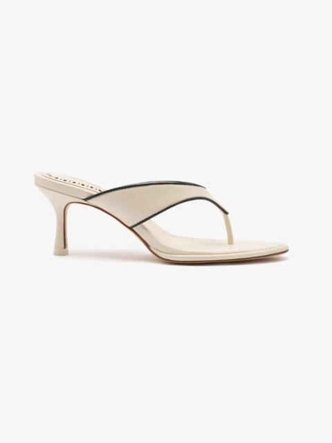 Gaia Sandal In Ivory Leather