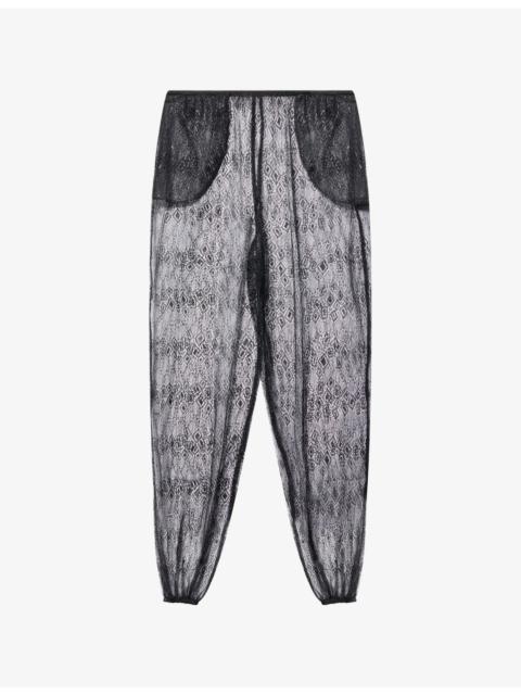 The Frankie Shop Orissa Sheer Lace Trousers