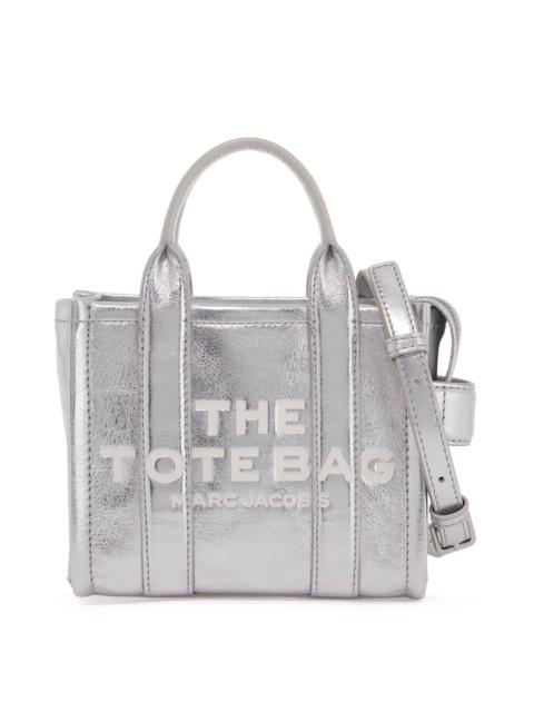 THE METALLIC LEATHER CROSSBODY TOTE BAG -