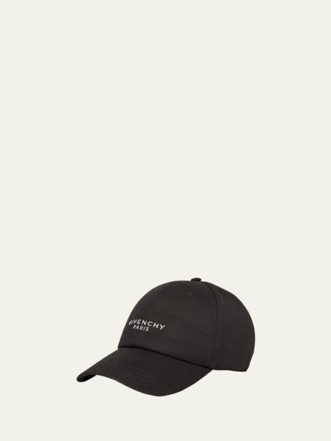 Givenchy Men's Six-Panel Cotton Embroidered Logo Baseball Cap