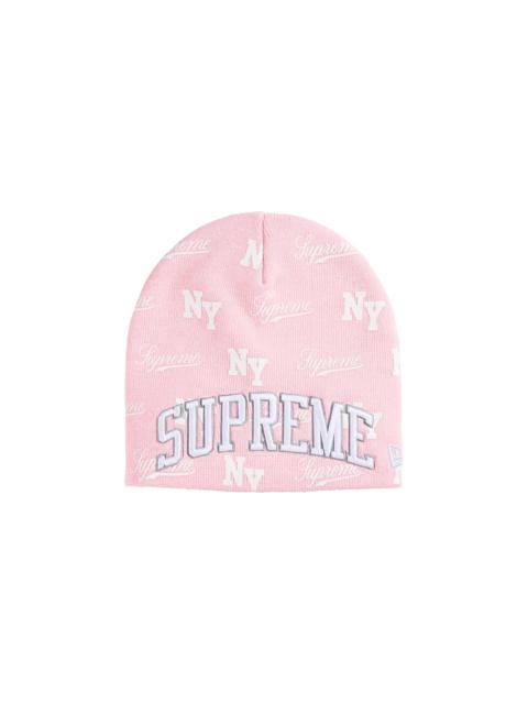 Supreme New Era Monogram Beanie "SS26 - Pink" SU27856