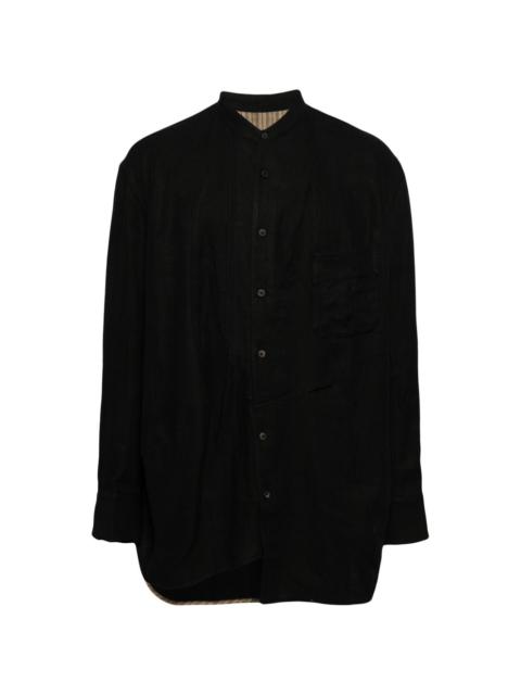 Ziggy Chen asymmetric pleated shirt