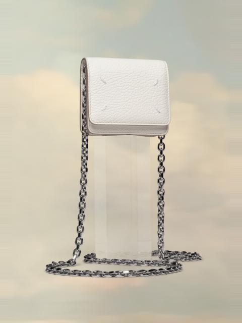 Small leather chain wallet