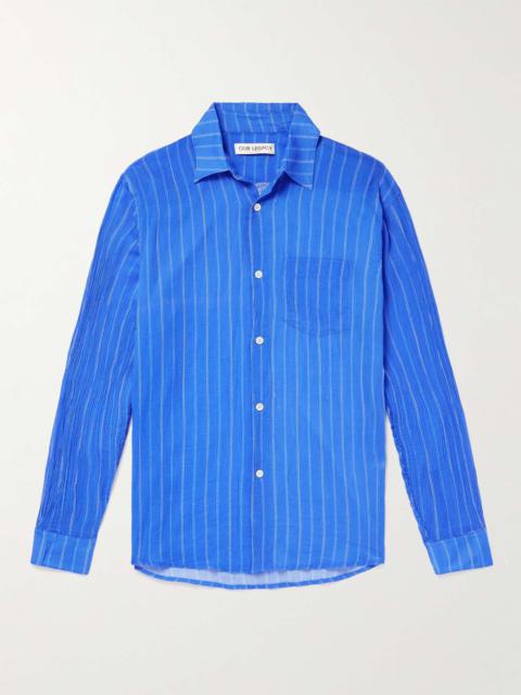 Our Legacy Initial Striped Silk-Crepon Shirt
