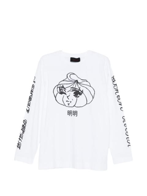 Simone Rocha Dim Sum graphic-print long-sleeve T-shirt