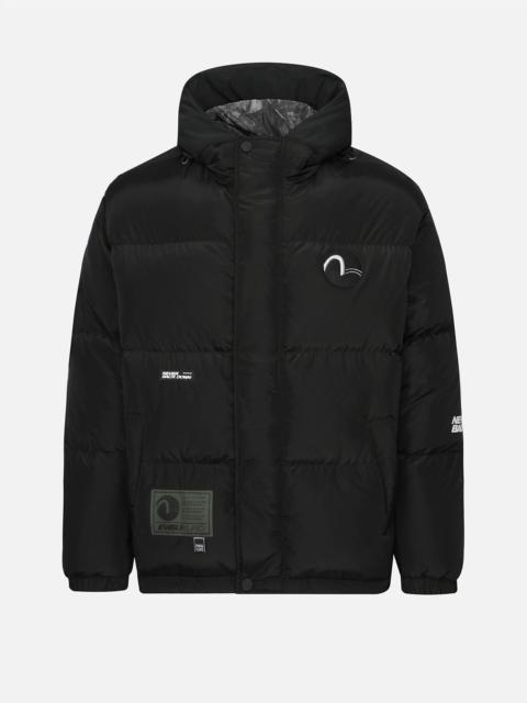 EVISU Seagull Patch Hooded Down Jacket
