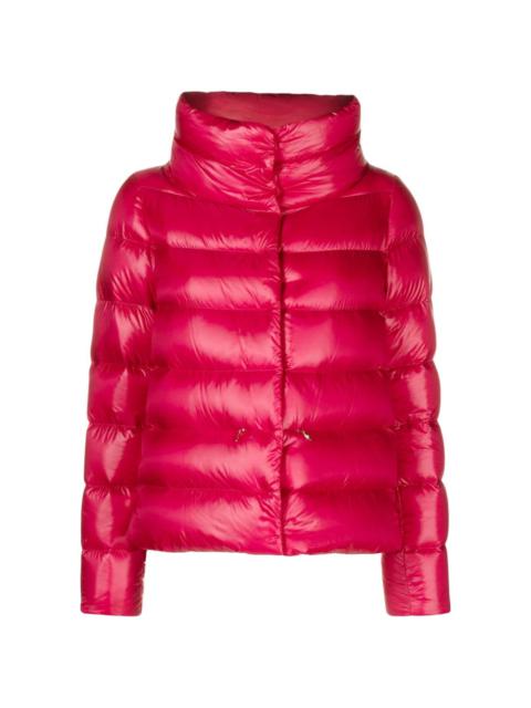 funnel-neck quilted padded jacket