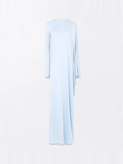 TOM FORD WASHED JERSEY ASYMMETRIC EVENING DRESS WITH OPEN BACK
