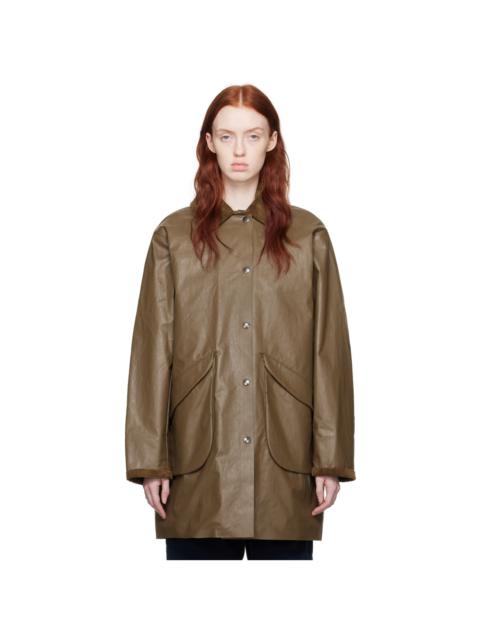 KASSL Editions Brown Coated Jacket