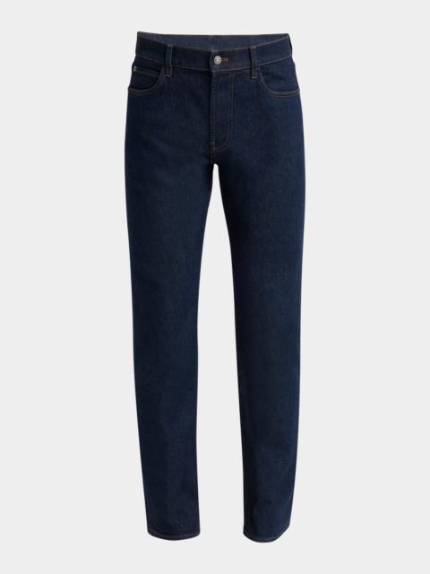 Loro Piana Men's Quarona Kurashiki Slim Denim Trousers