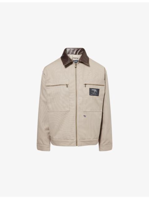 HommeGirls® Boxy-fit cropped cotton-poplin shirt