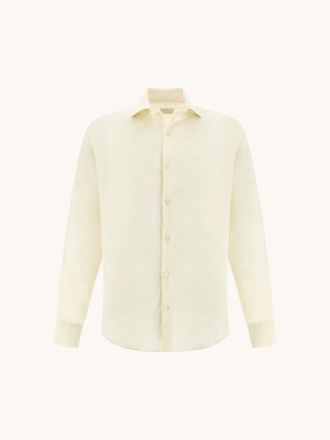 Paul & Shark GARMENT‑DYED COTTON VOILE SHIRT