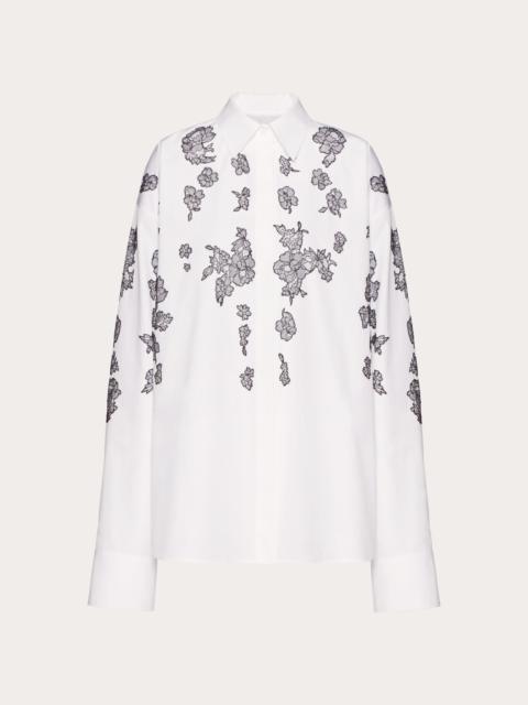 EMBROIDERED COMPACT POPELINE SHIRT
