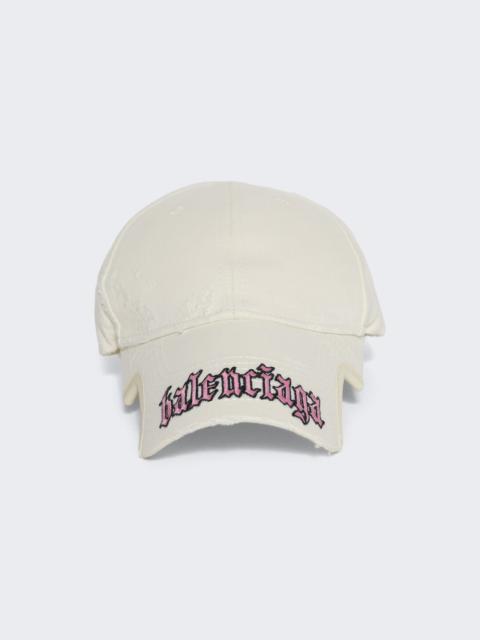 BALENCIAGA Logo Cap Dirty White