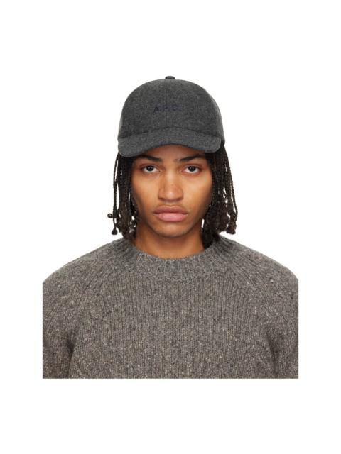 A.P.C. Gray Charlie Baseball Cap