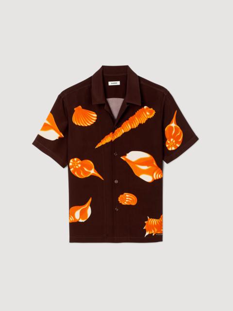 Sandro SEASHELL PATTERN SHIRT