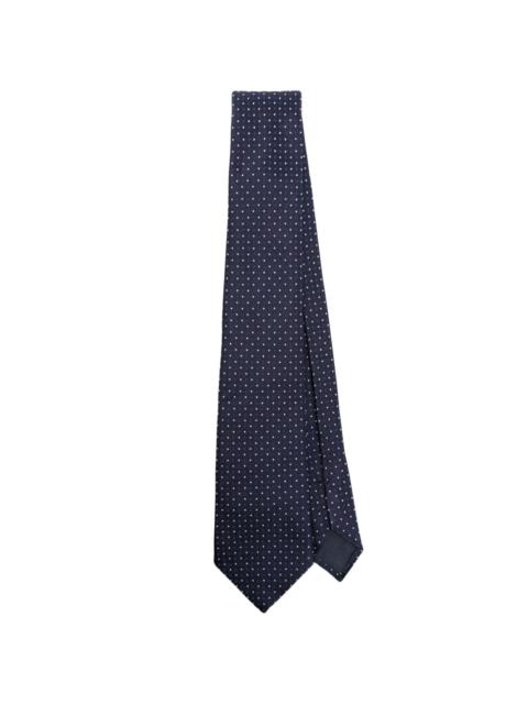 GIORGIO ARMANI polka-dot silk tie