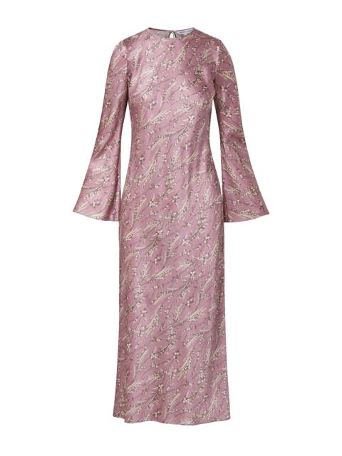VERONICA BEARD GEMMA SILK-BLEND MIDI DRESS
