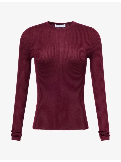 GABRIELA HEARST Browning Rib Knit Cashmere-Silk Top