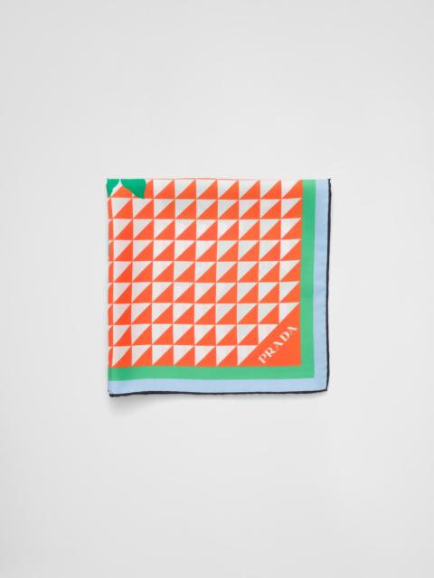 Prada Printed twill scarf