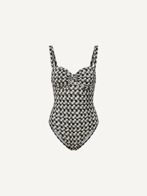 Cleobella DAHLIA ONE PIECE | IVORY/BLACK