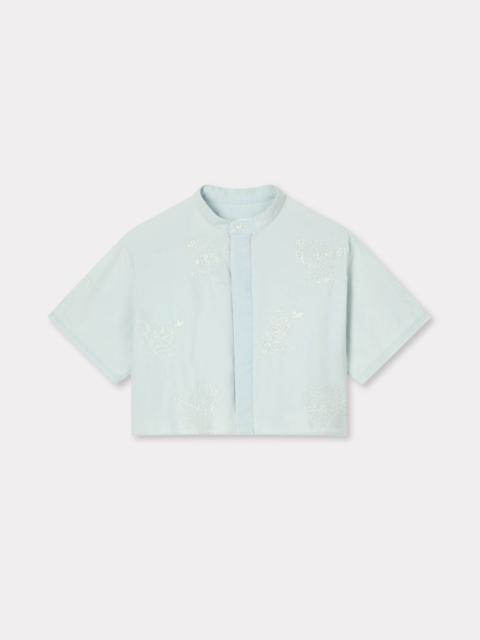 'KENZO Cartoon' embroidered short sleeve shirt in chambray