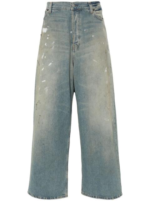 BALENCIAGA twisted wide-leg jeans | REVERSIBLE 