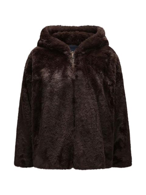 'S Max Mara faux-fur hooded jacket
