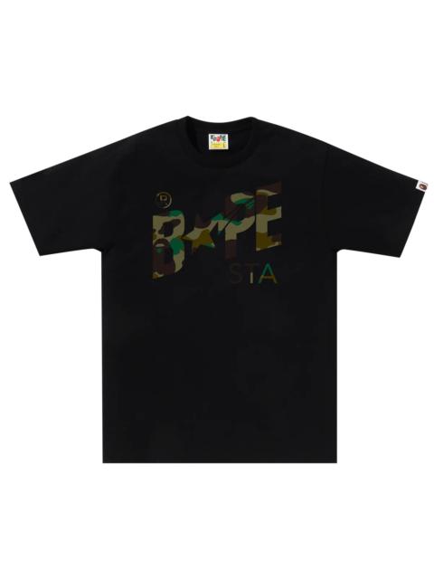 BAPE 1st Camo Bape Sta Tee 'Black/Green'