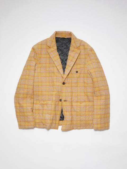 Acne Studios Check blazer - Brown/orange